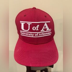 University of Arkansas Hat Retro Snapback Bar Design